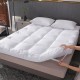 Soft Mattress Topper In White Fabric