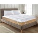 Soft Mattress Topper In White Fabric