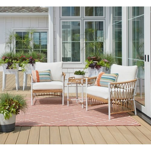 Outdoor Set with 2 Chairs and Table