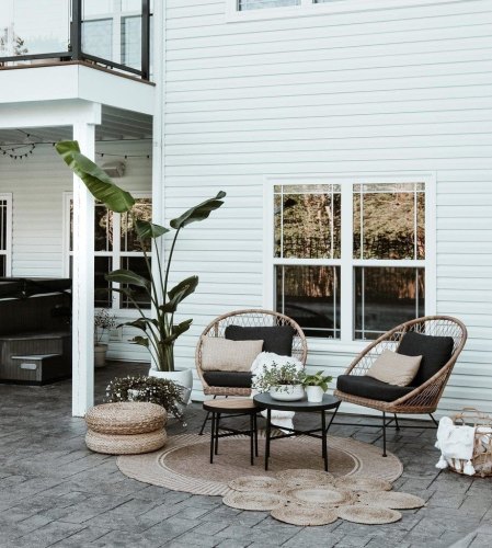 Outdoor Set with 2 Chairs and Table